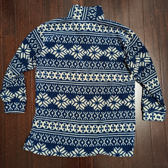 vintage alpine snowflake fleece full zip - Picture 5 of 7
